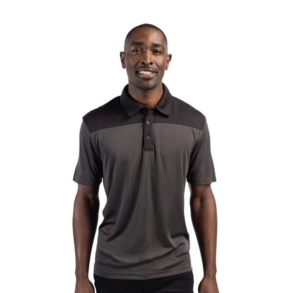 Clique Parma Colorblock Tech Jersey Mens Polo Thumbnail