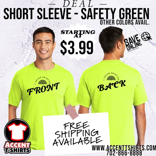 Construction & Landscapers Short Sleeve Deal - 1 color print front and back Thumbnail