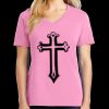 Women's Core Cotton V Neck Tee Thumbnail